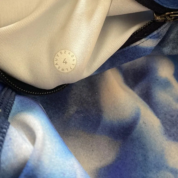 Lululemon 4 Wunder Under Hi-Rise Tight Blush Blossom Alpine White Midnight Navy - Picture 5 of 12